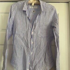 Frank & Eileen Blue and White Button Down Shirt
